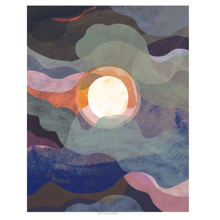 Out of the Darkness, 11x14 or 16x20 Print — Tin Cup Design